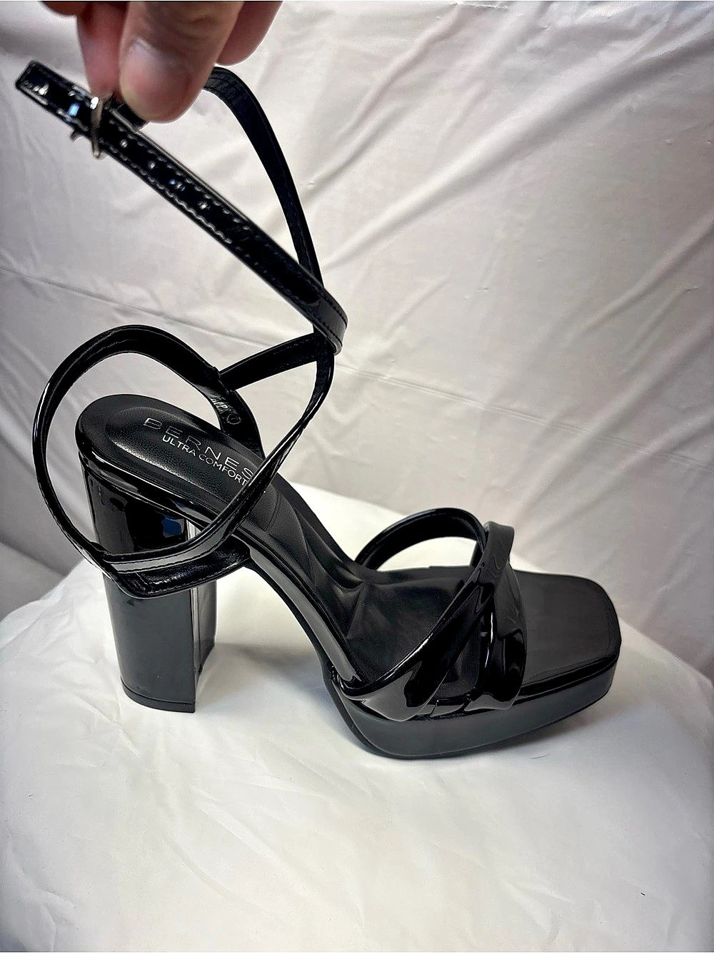 Berness Black Platform Heels US 7